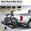 2-Bike Hitch Rack for 2" Receiver - Convertible Bike Carrier & Cargo Carrier Platform, Heavy-Duty Hitch Mount Bicycle Rack for Cars, SUVs, Trucks