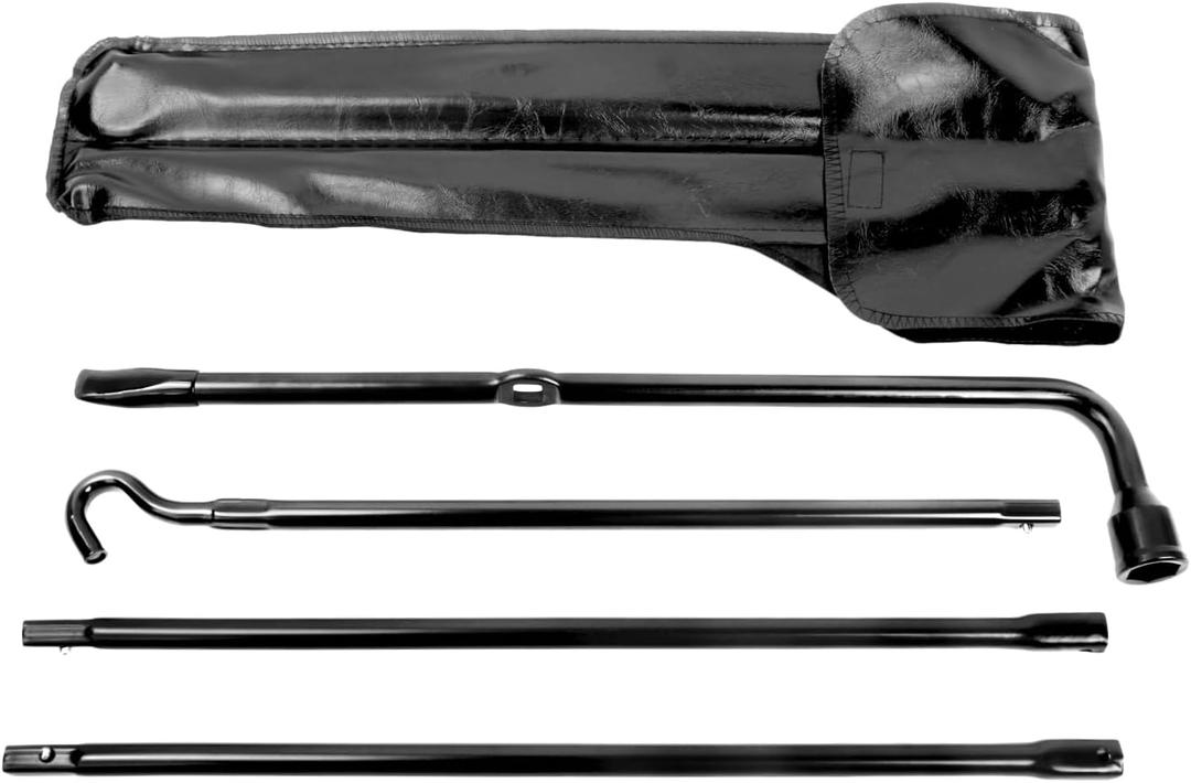 Spare Tire Tool Kit with Spare Tire Jack Handle and Wheel Lug Wrench Compatible with 2004 to 2018 Ford F150