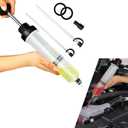 Car Power Steering Fluid Extractor, 200 CC Car Fluid Extractor Pump, Brake Fluid Change Pump Hose Accessories, Universal for Most Cars (Transparent)