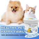 150Pcs Eyes Wipes for Dogs - Tear Stain Remover for Dogs - Dog Eye Cleaner, Eye Debris, Discharge, Mucus Secretions - Eye Wipes for Dogs & cat Eye Wipes (3.2 Extra Large)