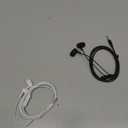 3.5mm in-Ear Headphones for Women and Men, 2-Pack Headphones with Mic, Noise Isolating in-Ear Earphones, Compatible with Phone, Laptop, Tablet (Black & White)