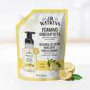 J.R. Watkins Foaming Hand Soap Refill, Moisturizing Foam Hand Wash, Formulated with Plant-Based Cleansers, Alcohol-Free, Cruelty-Free, Lemon, 28 fl oz, 2 Pack