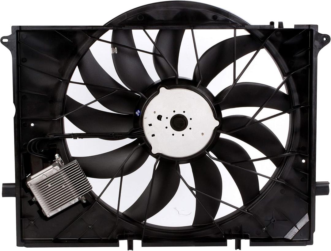220-500-02-93 Engine Radiator Cooling Fan for Mercedes-Benz S350 S430 S500 S55 AMG S600 S65 AMG SL55 AMG SL600 SL63 AMG SL65 AMG CL500 CL55 AMG CL600 CL65 AMG, 220-500-01-93