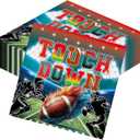 50 Pcs Football Party Supplies, Football Disposable Paper Napkins Table Decorations, Touchdown Game Day Sports Theme Birthday Party Decorations Supplies