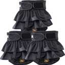 Reusable Dog Diapers Female Medium Washable, Premium Doggie Diaper for Dogs, Pack of 3, Highly Absorbent Dog Diaper for Heat, Incontinence and Puppy Training (M, Black)