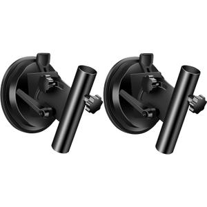 ESUDNT RV Suction Cup Flag Holder, RV Flag Pole Mount with Angle Adjustable, HeavyDuty Suction Cup for RV, Camper, Trailer