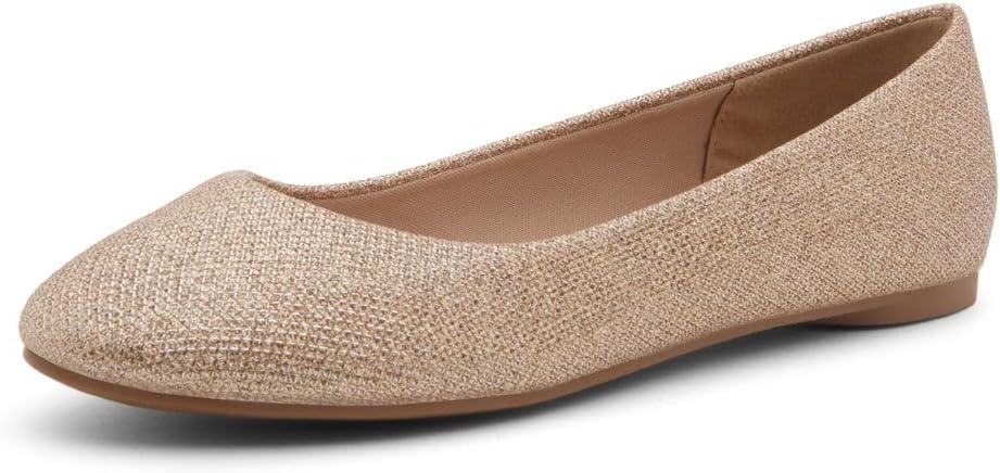 Herstyle Ever Memory Women's Ballet Flats Dressy Flat Shoes Almond Toe Ballerina Comfortable Slip-On Casual Flats for Daily Wear Work Office and Party (8.5)