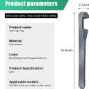 2PCS Car Seat Gap Filler, Leather Auto Seat Gap Plug Stop Things from Dropping, Elastic Crevice Blocker to Fill The Gap Between Seat & Console, Universal Car Accessories (Gray)