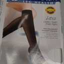 Truform Sheer Compression Stockings, 15-20 mmHg, Women's Knee High Length, Open Toe, 20 Denier, Beige, X-Large