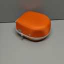 Storage Case Compatible with YOTO Mini (2024 Edition) Kids Screen-Free Bluetooth Audio Player+ Wired Headphones Bundle(Gray Case,Orange Zipper)