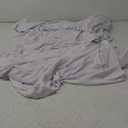 Albassa Table Skirts for Rectangle Tables 6ft, Spandex Table Covers for 6 Foot Tables, Wrinkle Resistant Ruffles Elastic Table Cloths for Banquets, Weddings, Parties (White, 6ft, Pack of 2)