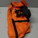 2 in 1 Lightweight Collapsible Shopping Cart,Folding Shopping Bag Cart with Wheels Reusable Shopping BagsWaterproof Trolley Grocery for Fruits Vegetables Women or Men Travel Home Kitchen (Orange)