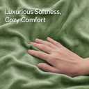 BEDELITE Flannel Pillowcases Standard Set of 2, Super Soft Fleece Pillow Case Cover with Zipper for Bedroom, Sofa, Couch,Luxury Cozy Velvet Pillow Shams for All Seasons(20x26 Inches, Sage Green)