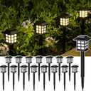 SOLPEX 16 Pack Solar Outdoor Lights, Path Lights, Walkway Lights Outdoor, Solar Garden Lights, Pathway Lights Waterproof for Garden, Yard, Landscape (Warm White)