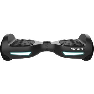 Hover-1 Drive Electric Hoverboard | 7MPH Top Speed, 3 Mile Range, Long Lasting Lithium-Ion Battery, 6HR Full-Charge, Path Illuminating LED Lights (Black)