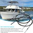 2pcs Boat Throttle and Shift Cables Compatible with Mercury MerCruiser Marine Force Outboard Engine 600A/4000 Series Controller(Gen 1/CC179xx, Gen2/CC189xx)