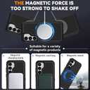 Magnetic Case for Samsung Galaxy S25 with Screen Protector [Compatible with MagSafe Wireless Charging] [Dual Layer Military-Grade Protection] Heavy Duty Rugged Shockproof Protection Cover, Black