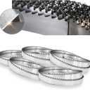 158 Sawmill Blades,5-Pack Sawmill Blades 158 x 1.25 7°/39° for General-Purpose Sawing, High-Density Alloy Steel,Fits Wood-mizer/Norwood/Woodland Mills Portable Sawmills