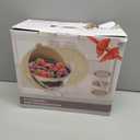 4-1 Colander with Bowl Set - Pasta Strainer - Colander for Kitchen - Strainers and Colanders Rice Strainer Fruit Cleaner Veggie Wash Sink Strainer Kitchen Essentials - Dark Grey