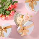 Resurhang White 4 Pcs Valentines Heart Shaped Gift Box with Lid for Flower Arrangement Large Present Gift Box for Valentine's Day Wedding Birthday Anniversary Party (Classic)