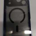 [Full Camera Protection& Mechanical Lock]Magnetic Privacy Case for iPhone 17 Pro Max[Compatible with MagSafe] [CD Metal Ring]Full Body Shockproof Metal Bumper, 9H Anti Peeping Glass Cover-Blue