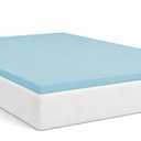 Greaton, 2-Inch Gel Memory Foam Mattress Topper, CertiPUR-US Certified for Superior Comfort and Support, Full, Blue