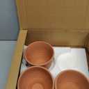 Hakan Kapadokya 16.9 oz, 4 Pcs, Handmade Pottery Mug Set of 4, Clay Cups for Beverages, Earthenware Flower Pot, Unglazed Clay Bowls, Drinking Cups for Decoration