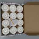 Floating Candles 24PCs 2.3in Flameless LED 200+ Hour for Centerpieces | Battery-Operated Waterproof Tealights for Wedding Marriage Proposals Pool Party Cylinder Vases Spa Halloween New Year