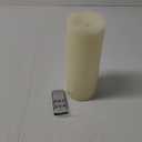 10" x 4" Large Flameless Candles with Remote Timer, Flickering 3D Moving Flame, Last 1000+ Hours, Real Wax Tall LED Pillar Candles Battery Operated for Indoor Home Decor, Ivory