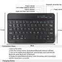 TUNKARMOR Keyboard Case for iPad mini 5 & Mini 4 7.9 inch - with Mouse and Magnetically Keyboard, Case with Pencil Holder for iPad mini 5th / 4th Generation, Auto Sleep/Wake, Black