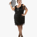 Morph Plus Size Flapper Dresses 1920s Great Gatsby Costumes For Women - Vintage Style Party Dresses XL