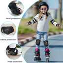 BOSONER Kids/Youth Knee Pad Elbow Pads for Roller Skates Cycling BMX Bike Skateboard Inline Rollerblading, Skating Skatings Scooter Riding Sports