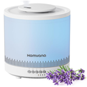 Homvana Small Humidifiers for Bedroom, 1.8L Cool Mist Top Fill Humidifier for Baby Nursery, Essential Oil Diffuser, 3 in 1 for Home Plants Offices and Grow Tents, 7 Color Nightstand Light, Ultrasonic