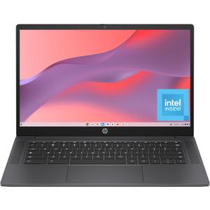 HP Chromebook 14 inch Laptop, HD Display, Intel Processor N100, 8 GB RAM, 128 GB UFS, Intel UHD Graphics, Chrome OS, Chalkboard Gray, 14a-nf0099nr