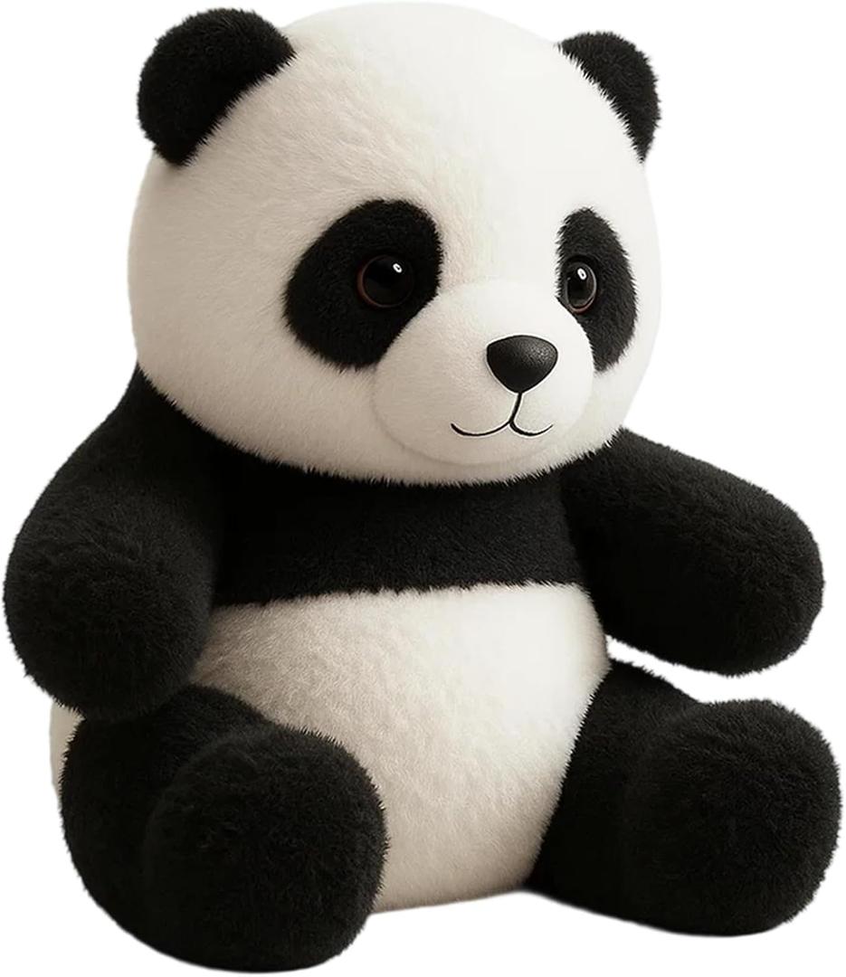 Pandy Plush, Panda Stuffed Animal for Emotional Support, The Pandy Hug Motion for Aged 14+ Stress Relief, Anxiety Comfort Companion, Home Relaxation and Sleep Aid, 25 cm