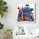 Qiuenisray Wooden Puzzles for Adults, Coral Ocean Jigsaw Puzzles 200 Pieces, FSC Certified Beautiful Wall Decor Puzzles, Irregular Creative Gift for Adults Family Game 11 x 11.2 in