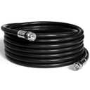 THE CIMPLE CO Coaxial Cable, 100 FT, Indoor/Outdoor, High Speed Internet, Satellite Extension, RG6, Dual Shielded Coax, CATV, UV Resistant, Weather Proof, CL2 Rated, 30 Meters, Black