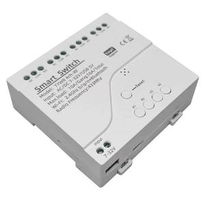 4 Channel Smart WiFi RF Bluetooth Wireless Dry Contact Relay Switch Module,Phone app Remote Control,Compatible with Alexa Google Home (Tuya 4CH 5V AC/DC7-32V)