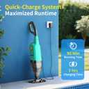 Handheld Pool Vacuum for Above Ground Pools,Cordless Pool Vacuum with Powerful Suction up to 18 gallons/min,Ideal for Leaves and Debris,Pool Vacuum Head for Pools Above Ground and Hot Tubs (Green)
