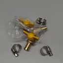 Uenede Brass 3/8 Inch 3-way Y-shaped Shut-off Ball Valve with 2-switch 3/8" Hose Barb Include 3 Stainless Steel Clamps Hose Pipe Barb Fitting for Water/Oil/Gas