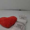 3 Pcs Valentine's Day Heart Pillows Ribbed Heart Shaped Throw Pillows Large Love Heart Pillows Red Ivory and Pink Heart Pillows for Women Girls Couch Bed Sofa Valentine's Day Gift Decor
