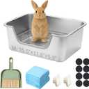 Stainless Steel Sifting Litter Box for Rabbit (M)
