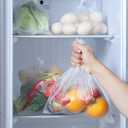 12" x 20" Clear Plastic Produce Bag on a Roll, Food Storage Bags for Vegetables, Bread, Fruits and Meat, Easy To Tear, Continuous Roll- 350 Bags/Roll - [4 Rolls]