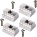 LE KAPMOZ T Slot Nuts for Toyota Tacoma Bed Rails Cleats Bed Rack Rail Accessories for Tundra Pickup Truck Deck Bike Mount W/Stainless Button Socket Cap Screw (4 Packs)