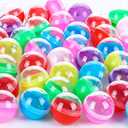 Sosation 150 Pcs 1.1 Inch Gumball Vending Machine Capsules Plastic Containers Toy Empty Round Capsules for Prizes Party Favors