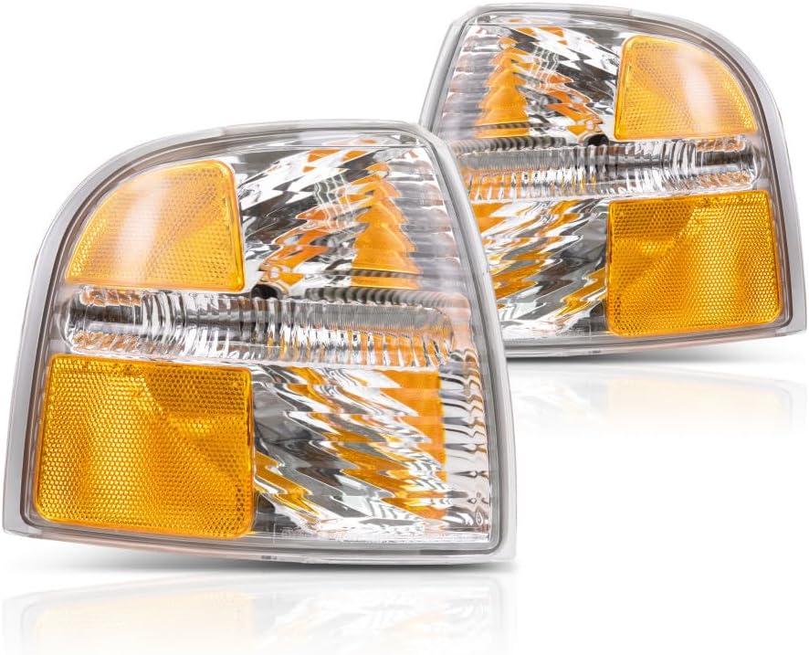 For 2002 03 2004 Ford Explorer Pair Park/Signal Lights Driver and Passenger Side Unitpark/signal combination to 12/22/03 FO2520167 FO2521167 - replaces 1L2Z13201AA 1L2Z13200AA