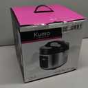 Yum Asia Kumo YumCarb Rice Cooker with Ceramic Bowl and Advanced Fuzzy Logic, (5.5 Cups, 1 Litre), 5 Rice Cooking Functions, 3 Multicooker Functions, 110V US Power (Light Stainless Steel)