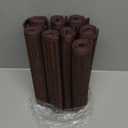 ANDSTAR Set of 12 Pcs Bamboo Placemats Natural Anti-Slip Bamboo Placemats Washable Heat-Resistant Table Mats for Dining Room and Kitchen (Chocolate)