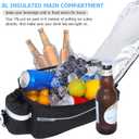 RAYMACE Bike Rear Rack Bag with Tail Light, Bike Truck Cooler Bag for Warm or Cold Items
