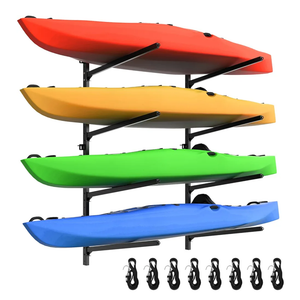 Kayak Rack for Outdoor Storage, Kayak Storage Rack, Adjustable Freestanding Kayak Rack Stand Holder for Paddleboard Surfboard for Indoor, Outdoor